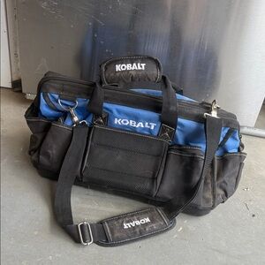 Black and Blue Kobalt Tool Bag